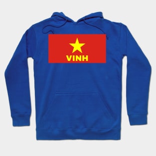 Vinh City in Vietnamese Flag Hoodie